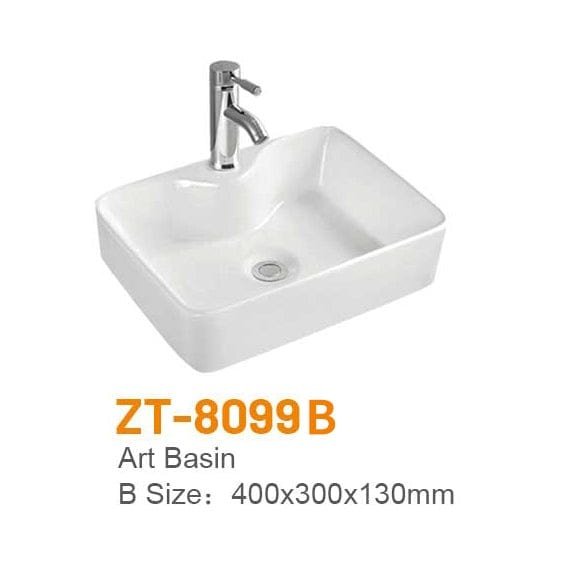 Buy Zotto Rectangular 40x30cm Oval Countertop Wash Hand Basin - ZT-8099B | Shop at Supply Master Accra, Ghana Bathroom Sink Buy Tools hardware Building materials