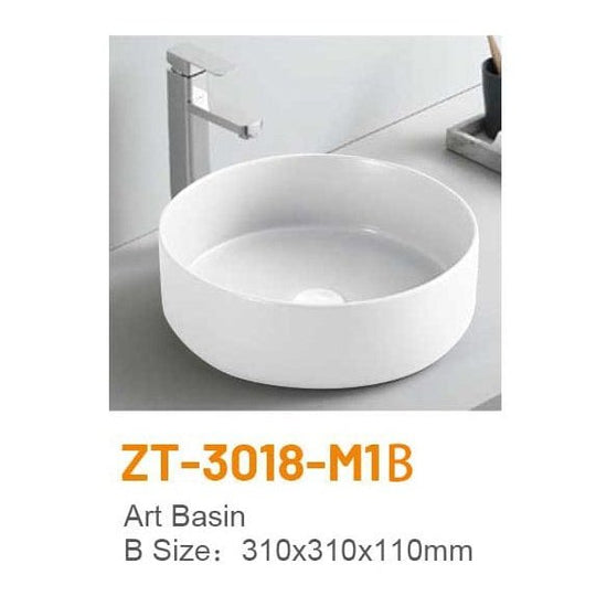 Buy Zotto Round 31cm Countertop Wash Hand Basin - ZT-3018-M1B | Shop at Supply Master Accra, Ghana Bathroom Sink Buy Tools hardware Building materials