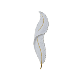 Supply Master Pendant & Chandeliers Luxurious 3 Colored Feather Wall Lamp