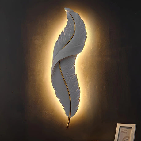 Supply Master Pendant & Chandeliers Luxurious 3 Colored Feather Wall Lamp