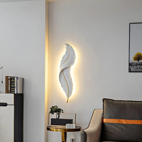 Supply Master Pendant & Chandeliers Luxurious 3 Colored Feather Wall Lamp