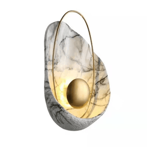 Supply Master Wall & Sconce Lights Luxury Imitation Marble Wall Lamp