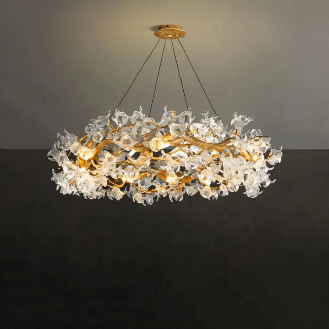 Supply Master Pendant & Chandeliers Luxury Petal GU10 Circular Chandelier