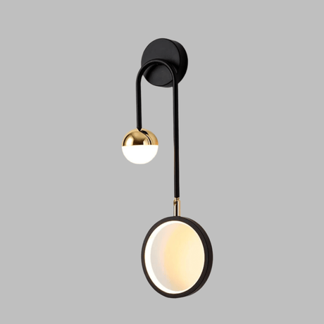 Supply Master Pendant & Chandeliers Nordic 180 Degree Rotatable Head Round LED Wall Lamp