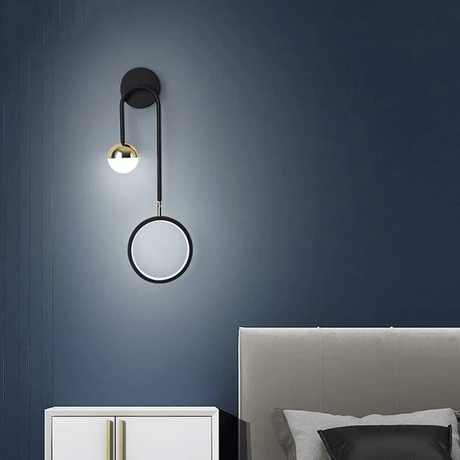 Supply Master Pendant & Chandeliers Nordic 180 Degree Rotatable Head Round LED Wall Lamp