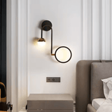 Supply Master Pendant & Chandeliers Nordic 180 Degree Rotatable Head Round LED Wall Lamp