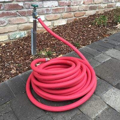 Supply Master Gardening Tool Red Rubber Water Hose ¾” 50m