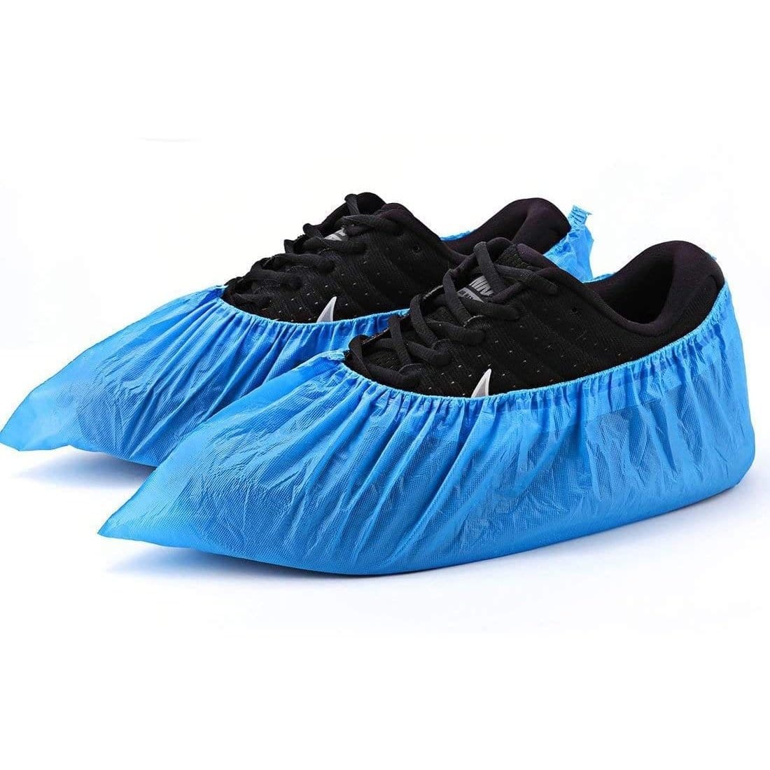 Supply Master Janitorial & Cleaning Waterproof Polythene 100-pieces Blue Disposable Shoe Cover