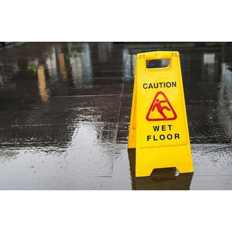 Supply Master Janitorial & Cleaning Wet Floor Caution 2-Sided Safety Sign