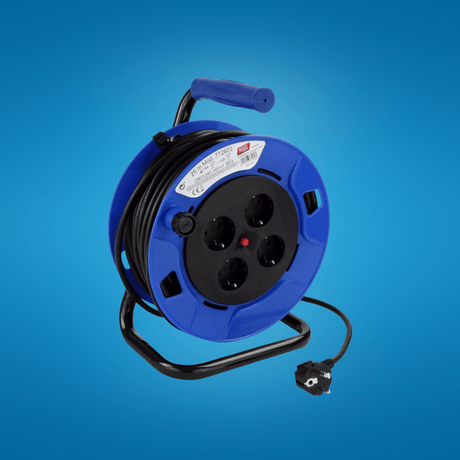 Tayg Power Management & Protection Tayg 25m Blue And Black Extensible Electric Cable Reel - 772603