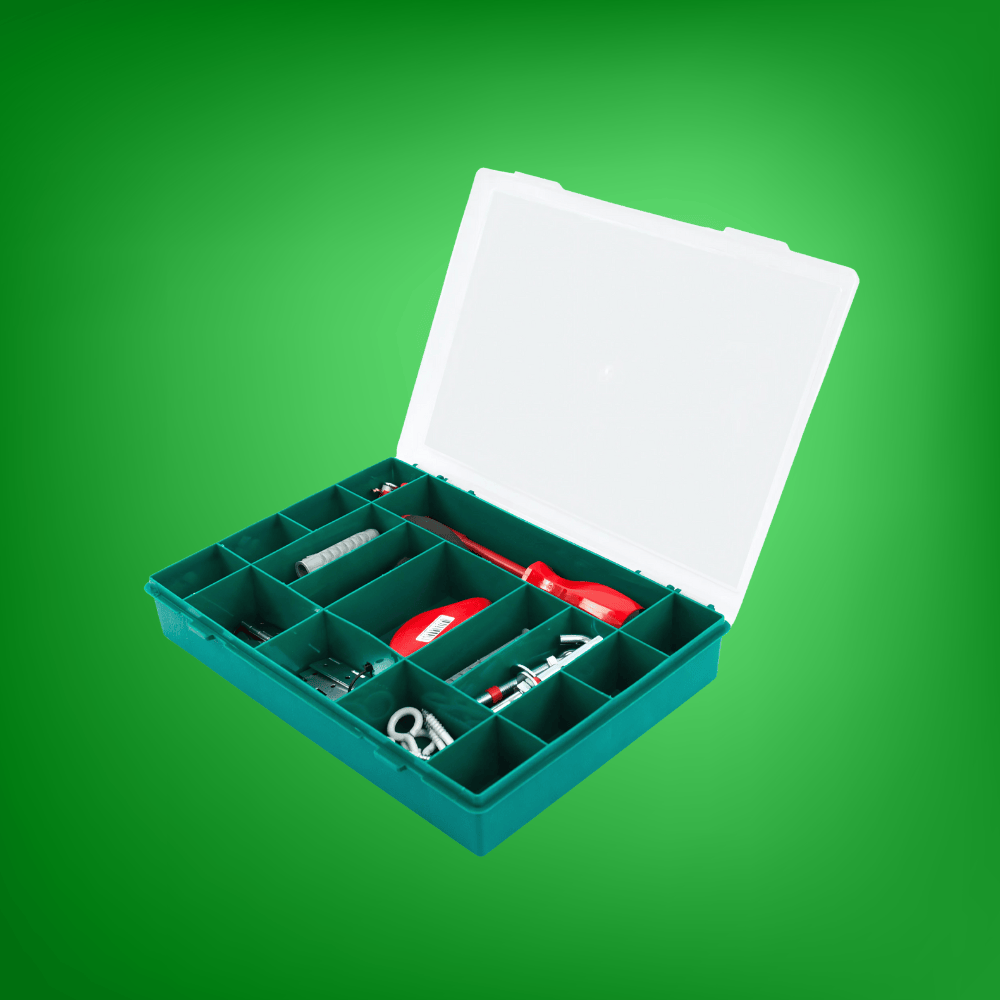 Tayg Tool Boxes Bags & Belts Tayg Plastic Tools Case With Fixed Dividers 13-17 - 071102