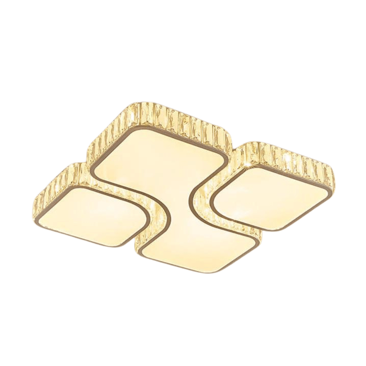 TDC Lights Lamps & Lightings LED Modern Luxury Gold Square Metal Flush Mount Ceiling Light - WX-C6