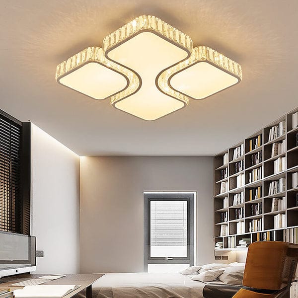 TDC Lights Lamps & Lightings LED Modern Luxury Gold Square Metal Flush Mount Ceiling Light - WX-C6