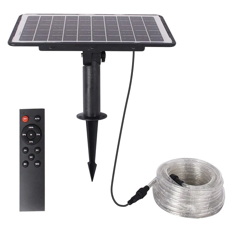 TDC Lights Lamps & Lightings Waterproof Solar Outdoor Strip Light 20/30/40m with Solar Panel - LS1