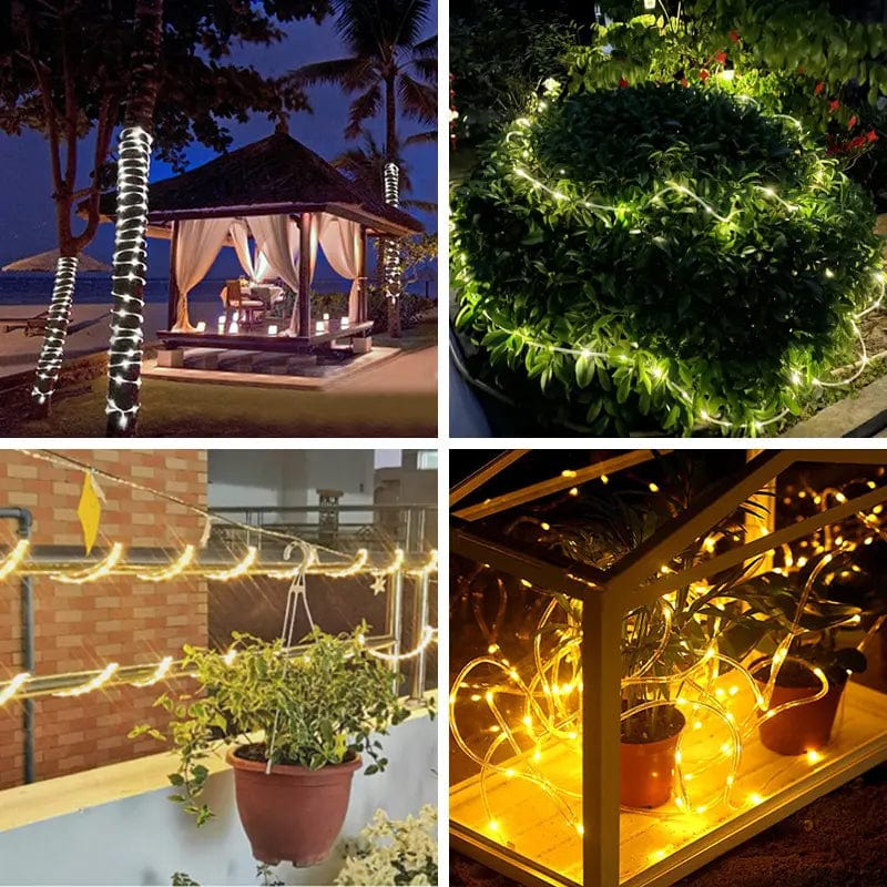 TDC Lights Lamps & Lightings Waterproof Solar Outdoor Strip Light 20/30/40m with Solar Panel - LS1