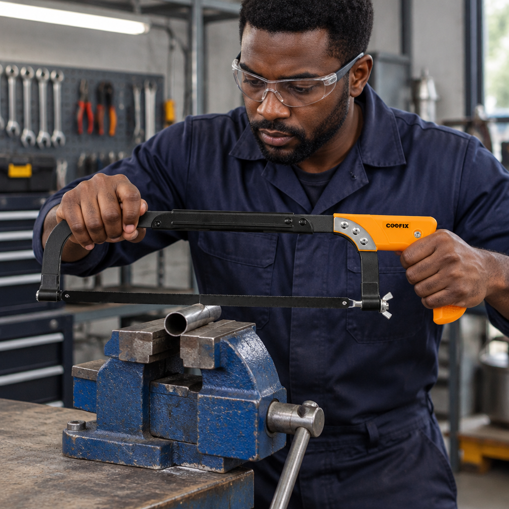 Technician using the Coofix hacksaw