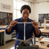 Technician working with the JcTop T-handle socket wrench in a bright workshop