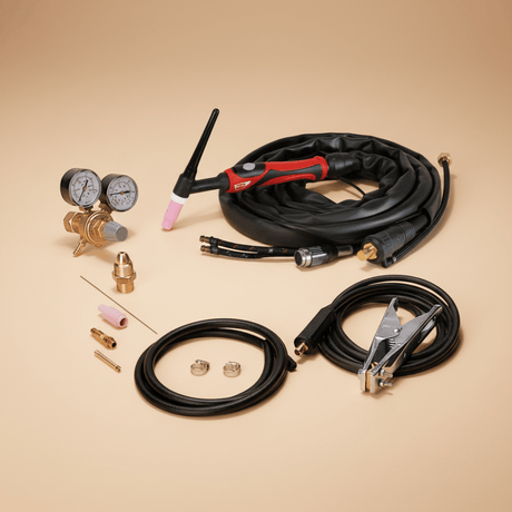 Telwin Welding Machine & Accessories Telwin Aqua Water-Cooled TIG Welding Kit with 4m Torch, Gas Regulator & Work Clamp - TEL-802789