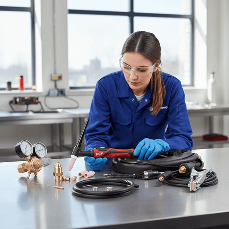 Telwin Welding Machine & Accessories Telwin Aqua Water-Cooled TIG Welding Kit with 4m Torch, Gas Regulator & Work Clamp - TEL-802789