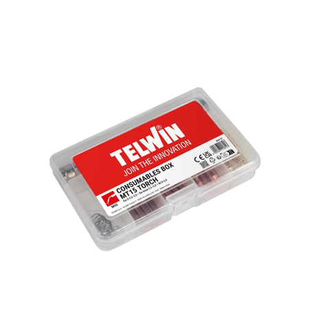 Telwin Welding Machine & Accessories Telwin Consumables Box for MT15 MIG-MAG Welding Torch with Contact Tips, Nozzles, Springs & Gas Diffusers - TEL-804137