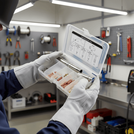 Telwin Welding Machine & Accessories Telwin Consumables Box for MT15 MIG-MAG Welding Torch with Contact Tips, Nozzles, Springs & Gas Diffusers - TEL-804137