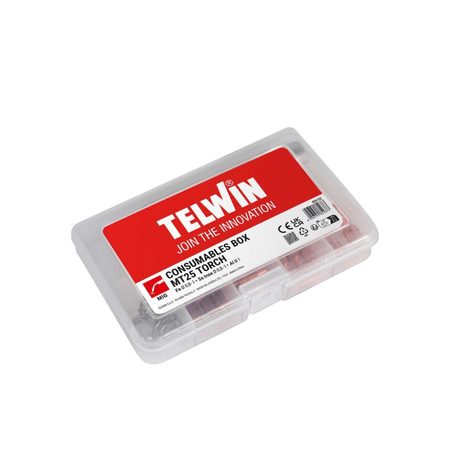 Telwin Welding Machine & Accessories Telwin Consumables Box for MT25 MIG-MAG Welding Torch with Contact Tips, Nozzles, Springs & Gas Diffusers - TEL-804152