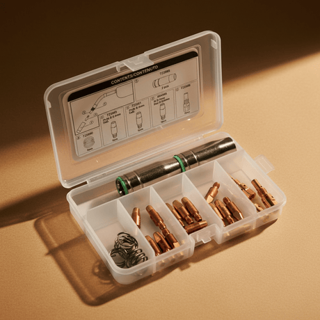 Telwin Welding Machine & Accessories Telwin Consumables Box for MT25 MIG-MAG Welding Torch with Contact Tips, Nozzles, Springs & Gas Diffusers - TEL-804152