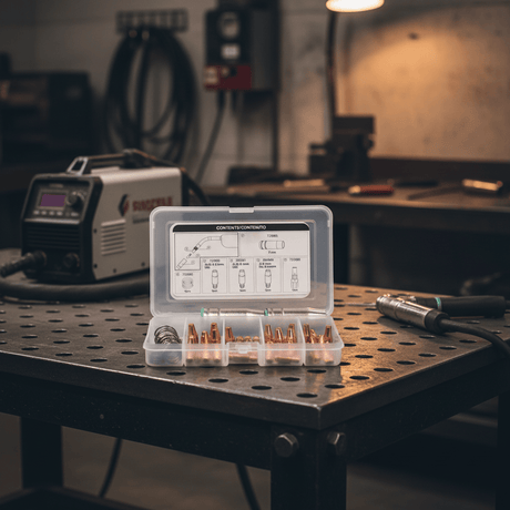 Telwin Welding Machine & Accessories Telwin Consumables Box for MT25 MIG-MAG Welding Torch with Contact Tips, Nozzles, Springs & Gas Diffusers - TEL-804152