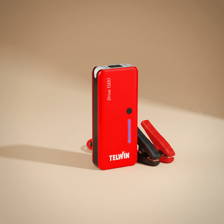 Telwin Booster Cable & Battery Charger Telwin Drive 1500 Ultra-Compact 12V Lithium Jump Starter & Power Bank, 1500A, 12000mAh - TEL-829569