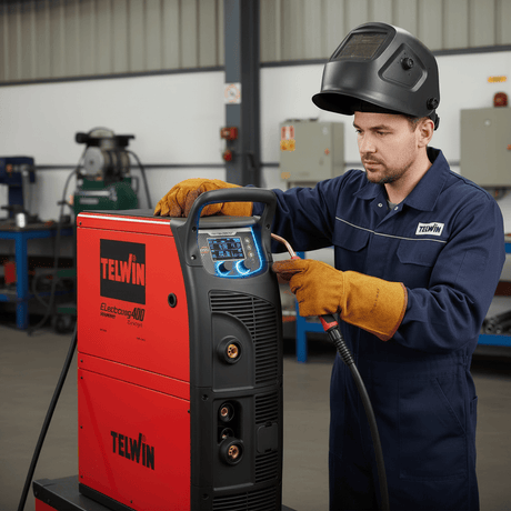 Telwin Welding Machine & Accessories Telwin Electromig 400 Synergic Professional 400A Multiprocess Inverter Welding Machine, 230V/400V - TEL-816090
