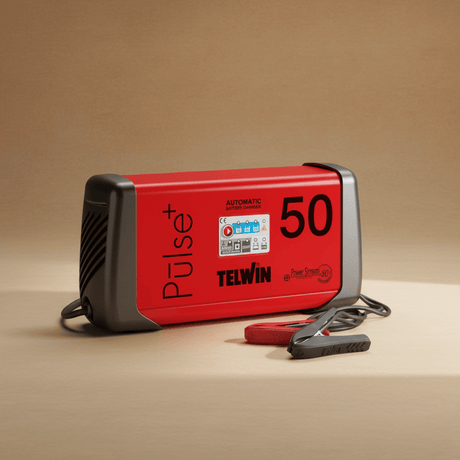 Telwin Booster Cable & Battery Charger Telwin Pulse 50 Automatic Electronic Battery Charger, Maintainer & Start Aid 6V/12V/24V - TEL-807588