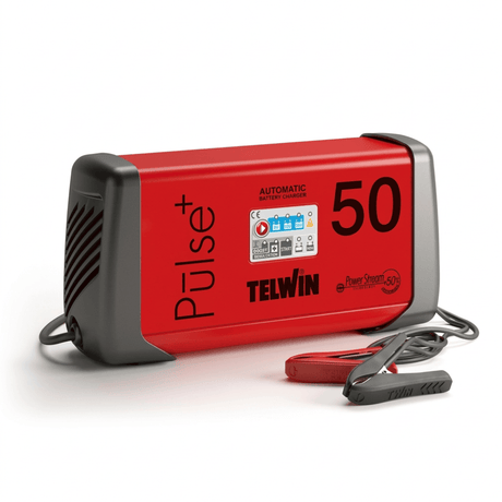 Telwin Booster Cable & Battery Charger Telwin Pulse 50 Automatic Electronic Battery Charger, Maintainer & Start Aid 6V/12V/24V - TEL-807588