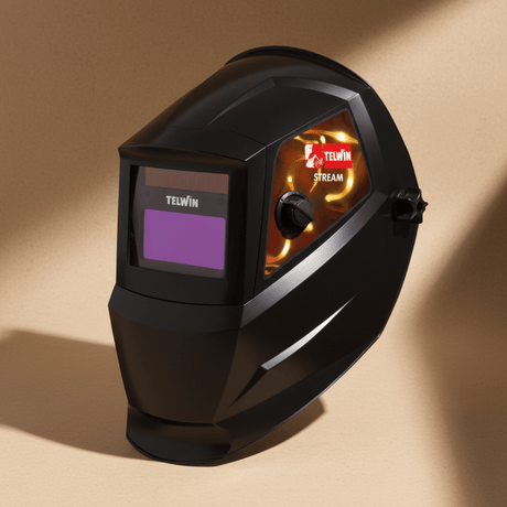 Telwin Safety Helmets Telwin Stream Auto-Darkening Welding Helmet with Grinding Mode for MIG-MAG, MMA & TIG Welding - TEL-802813