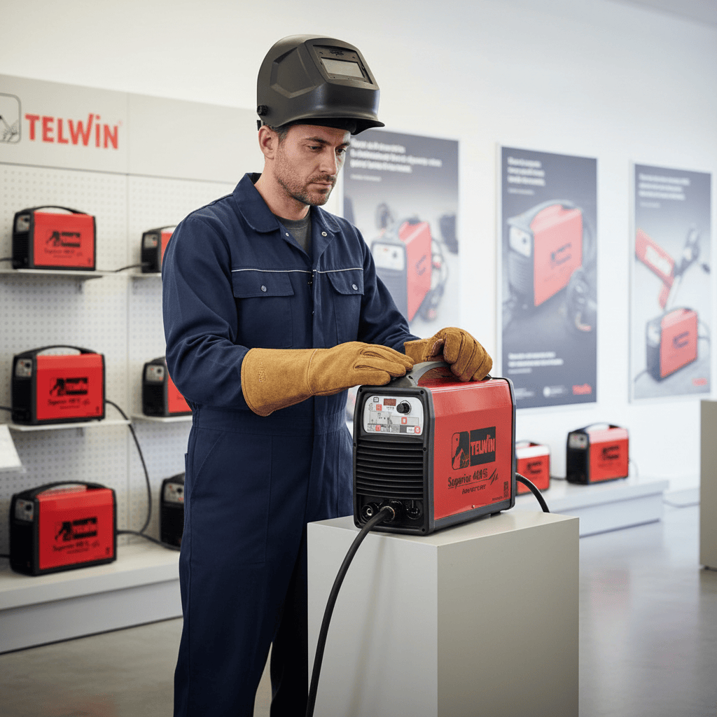 Telwin Welding Machine & Accessories Telwin Superior 400 CE VRD Professional 350A MMA, TIG DC-Lift & Gouging Inverter Welding Machine 230V/400V with 400A MMA Kit - TEL-816034