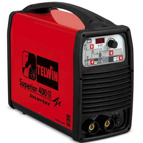 Telwin Welding Machine & Accessories Telwin Superior 400 CE VRD Professional 350A MMA, TIG DC-Lift & Gouging Inverter Welding Machine 230V/400V with 400A MMA Kit - TEL-816034