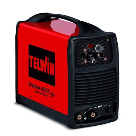 Telwin Welding Machine & Accessories Telwin Superior 630 CE VRD Professional 500A MMA, TIG DC-Lift & Gouging Inverter Welding Machine 230V/400V with 600A MMA Kit - TEL-852057