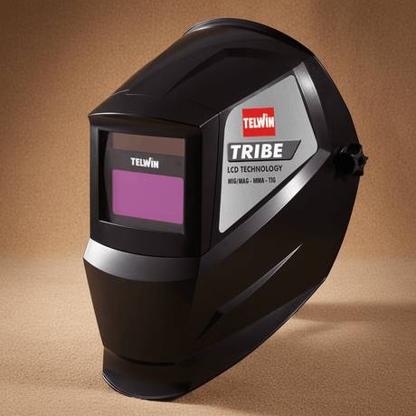 Telwin Safety Helmets Telwin Tribe Automatic Welding Helmet with Solar-Powered Auto-Darkening Lens for MIG-MAG, MMA & TIG Welding - TEL-802658