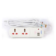 Terminator Power Management & Protection Terminator 2-Way Universal Power Extension Socket with USB - TPB 12U2I