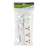 Terminator Power Management & Protection Terminator 3-Way Universal Power Extension Socket with Indicator - TPB 13I-3M-CB