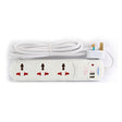 Terminator Power Management & Protection Terminator 3-Way Universal Power Extension Socket with USB - TPB 13U2I