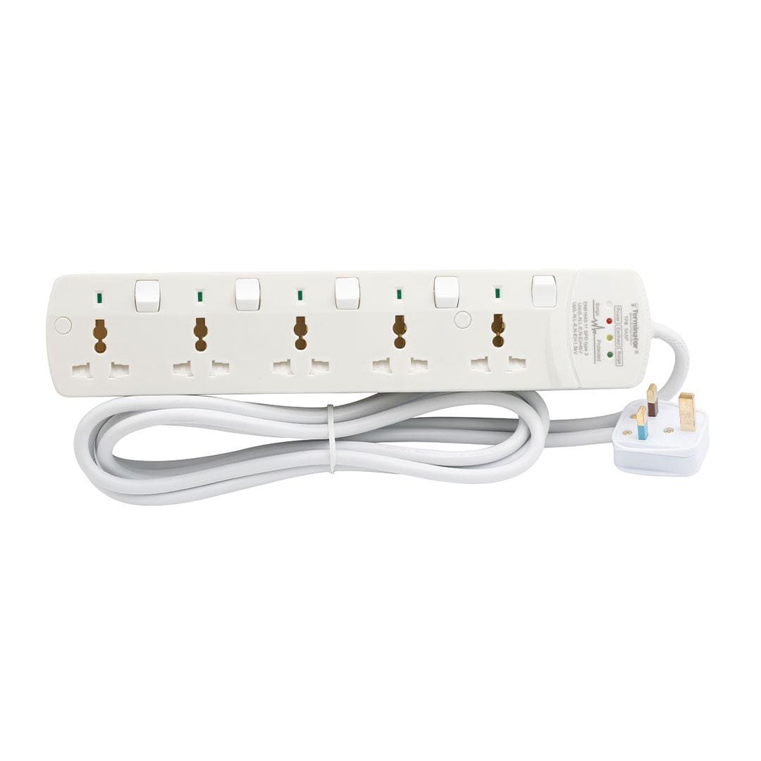 Buy Terminator 5-Way Universal Power Extension Socket | Shop Supply ...