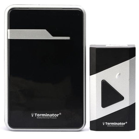 Terminator Security & Surveillance Systems Terminator Black Digital Wireless Door Bell - TDB019DC-B