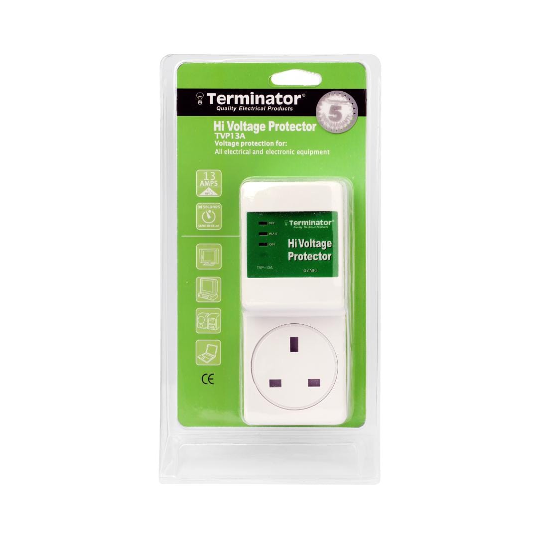 Terminator Power Management & Protection Terminator TV Protector Universal Socket & Plug 13A - TVP-13AU