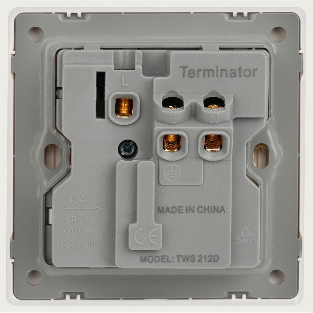 Terminator Switches & Sockets Terminator Universal Socket & One 2RP Socket Outlet - TWS 212D