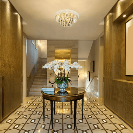 TKLD Pendant & Chandeliers Alexandra Flush Crystal Chandelier Ceiling Light - 40W