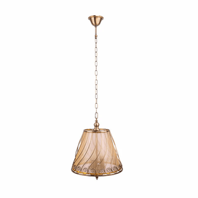 TKLD Pendant & Chandeliers Antique Brass Caged Frustum Chandelier Pendant Ceiling Light 3xE14 - 40W