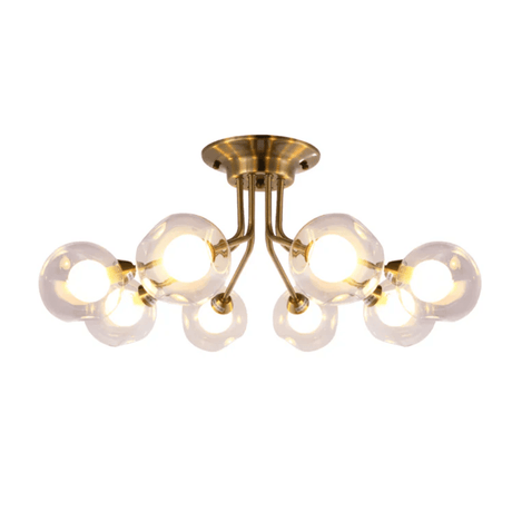 TKLD Pendant & Chandeliers Antique Brilliance Dimpled 8 Globe Light - 20W