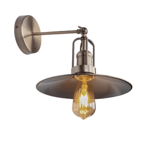TKLD Wall & Sconce Lights Antique Bronze Flat Metal Hinged Industrial Retro Wall Light E27 Fitting