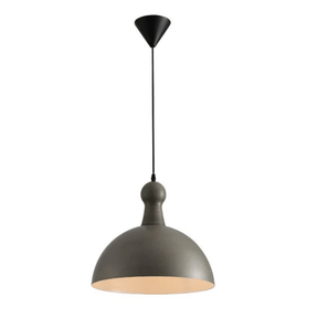 TKLD Pendant & Chandeliers Antique Grey Brass Dome Metal  E27 Pendant Ceiling Light - D380