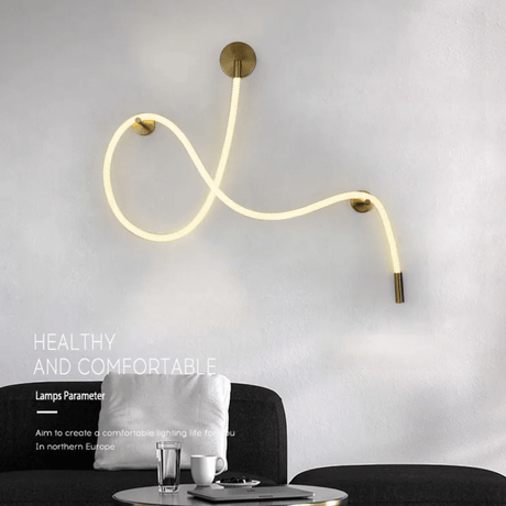 TKLD Pendant & Chandeliers Black and Bronze LED Wall Light 39345 - 3000K